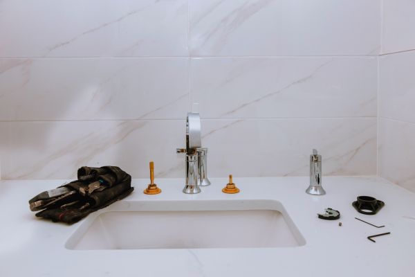 Porcelain Sink Installation in Kennesaw